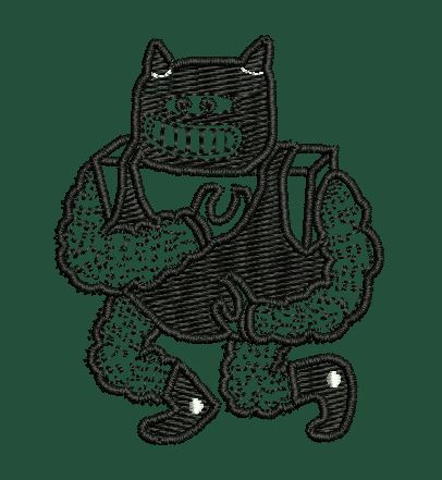 Muscular Robot Embroidery Design