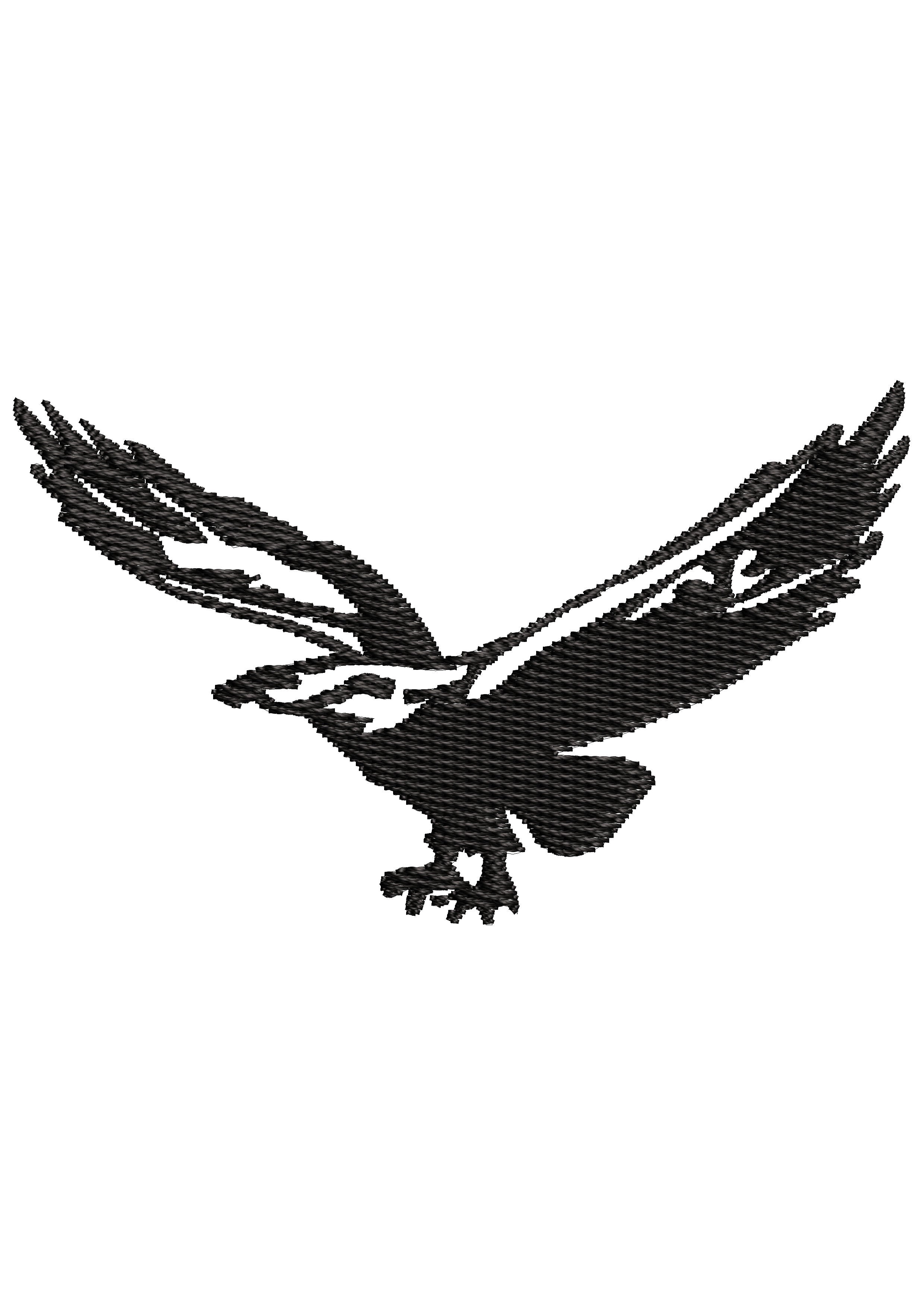 Bird Flaying Embroidery Design