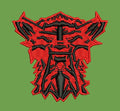 Tribal Mask Ornamental Face Embroidery Design
