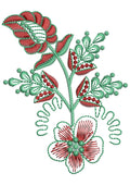 Leaf Stitch Art Embroidery Design