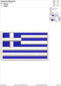 Greece Embroidery Design