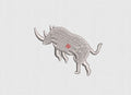 Rhino Embroidery Design