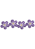 Blue Flower Embroidery Design