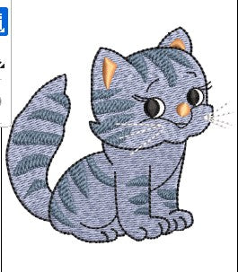 Cat Embroidery Design
