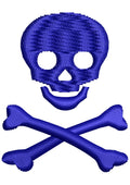 Skull Embroidery Design