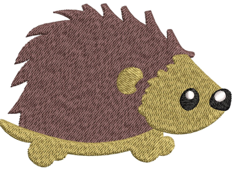 Hedgehog Embroidery Design