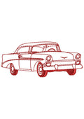 Car Lines Stitch Embroidery Design