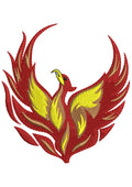 Bird Flame Embroidery Design