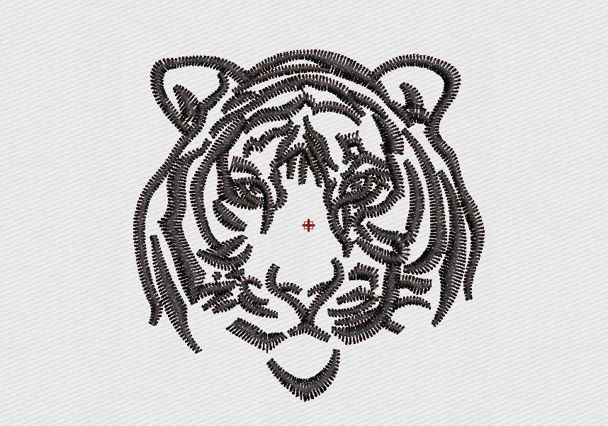 Tiger Embroidery Design