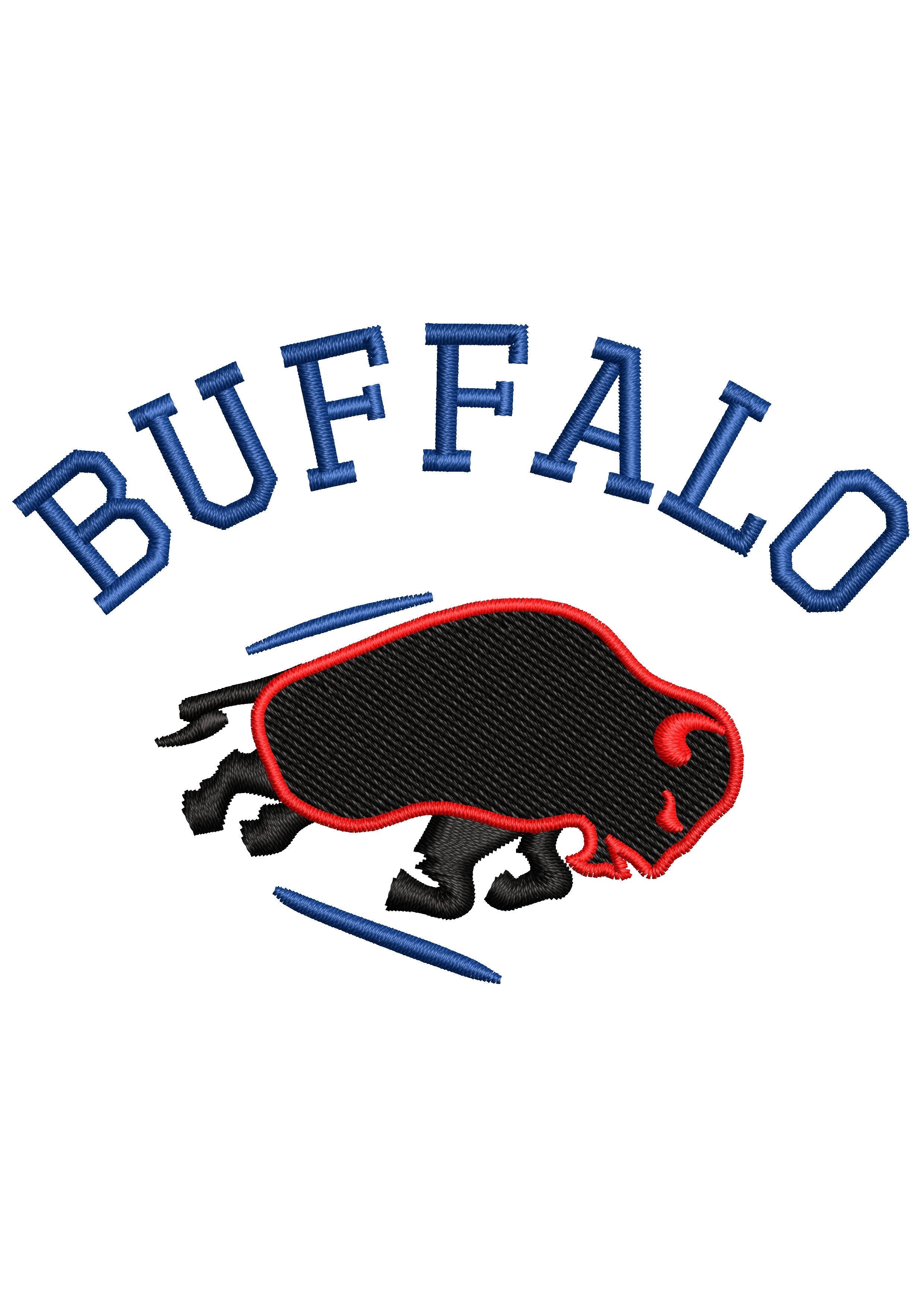 Buffalo Embroidery Design