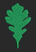 Textured Botanical Leaf Motif Embroidery Design