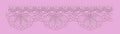 Scalloped Floral Lace Edge Border Embroidery Design