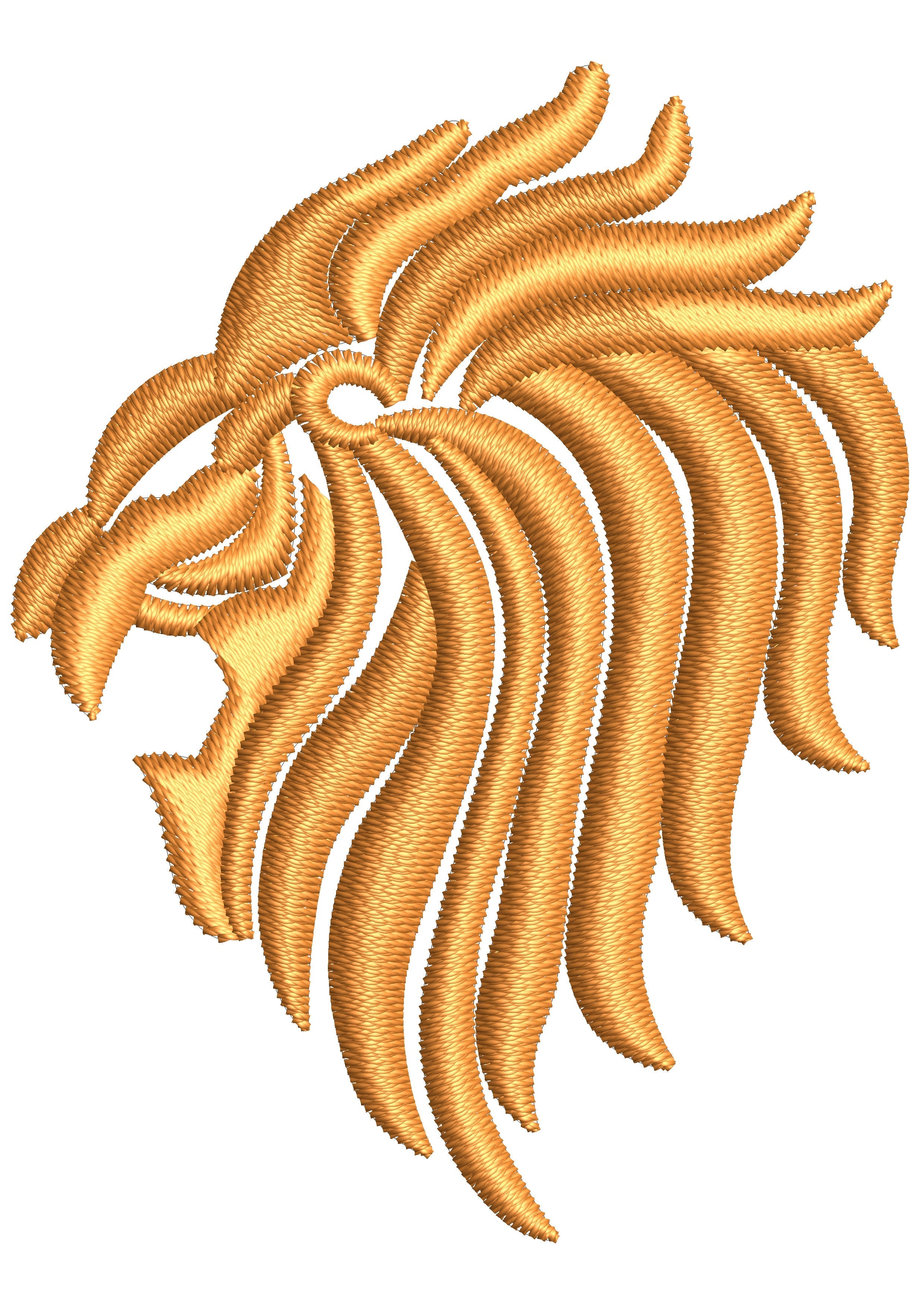 Lion Pride Head Embroidery Design