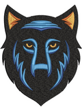 Wolf Embroidery Design