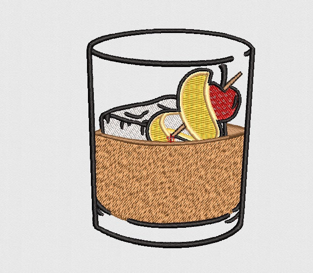 Drink Embroidery Design