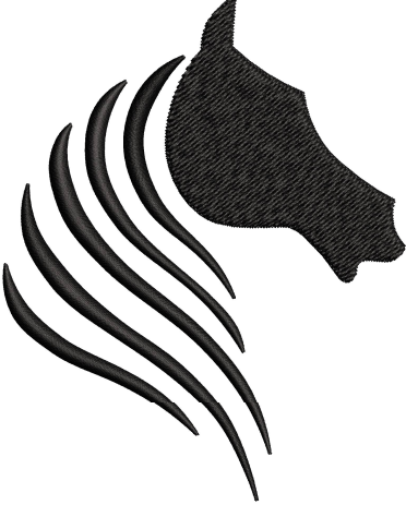 Horse Face Embroidery Design