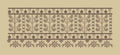 Ornate Rose Pillar and Medallion Border Embroidery Design