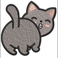 Cat Q Embroidery Design