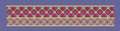 Diamond Petal Red and Gold Border Embroidery Design