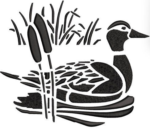 Duck Embroidery Design