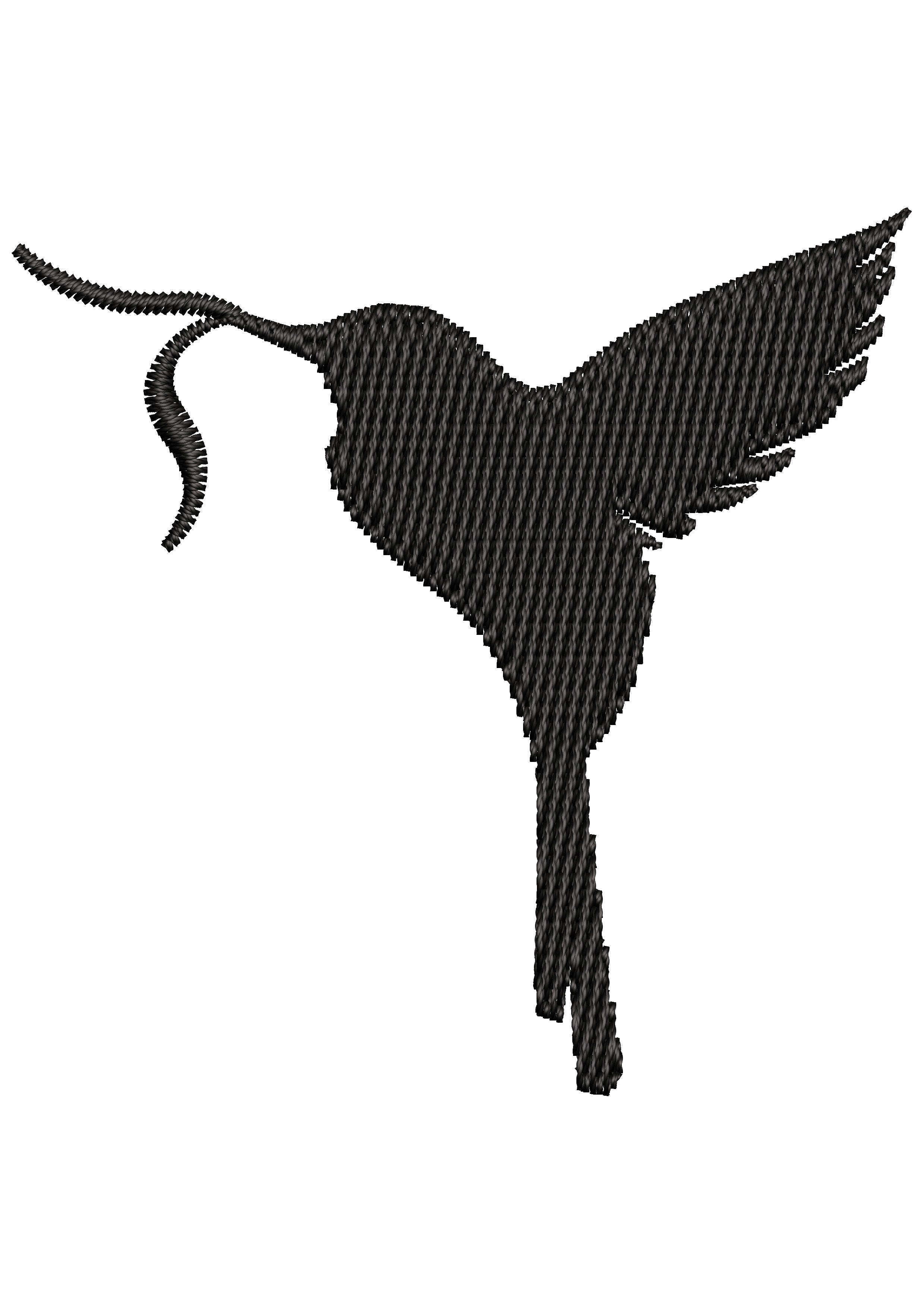 Humming Embroidery Design
