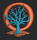 Tree Motif Nature Embroidery Design
