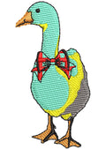 Male Duck Embroidery Design