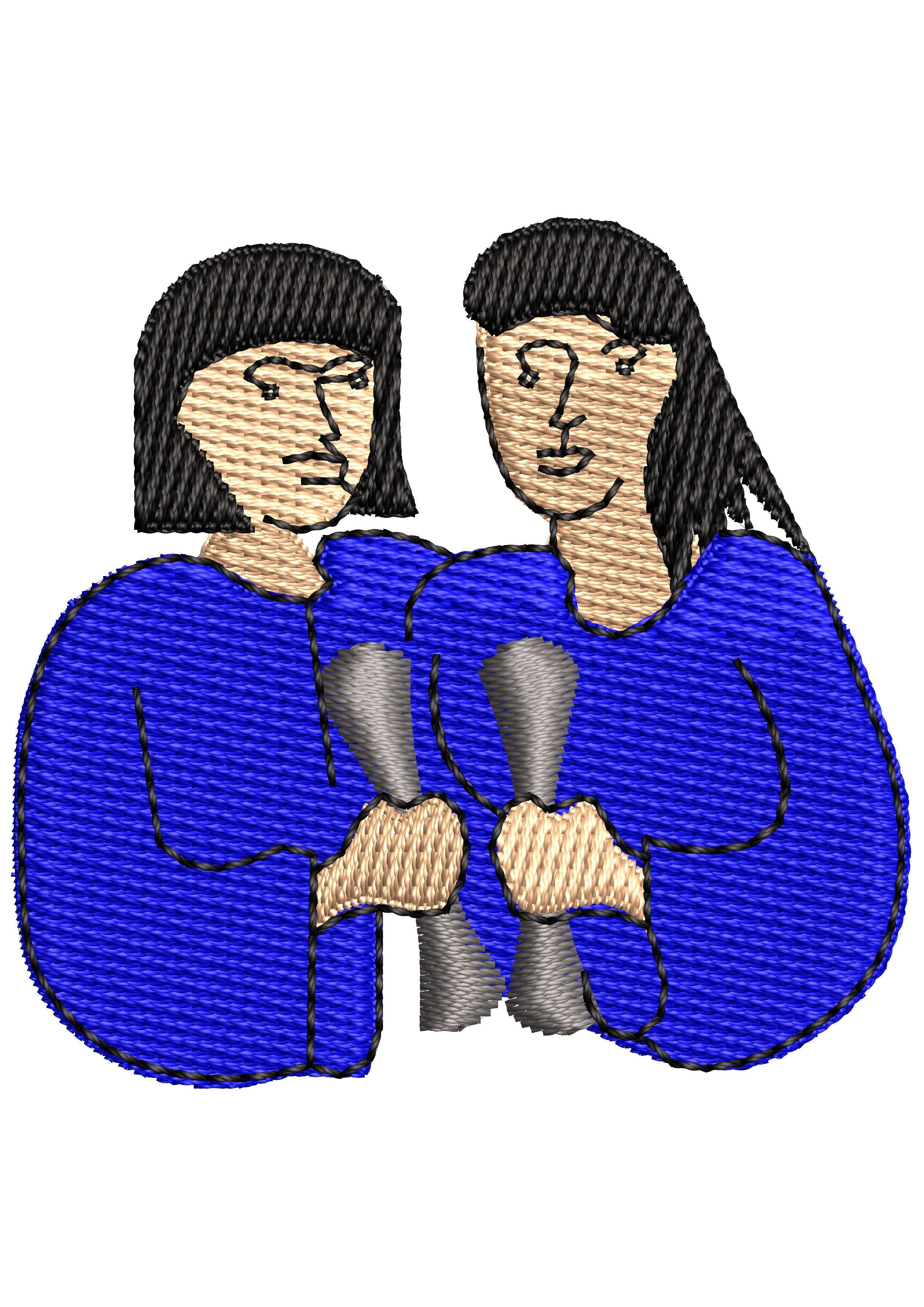The Girls Embroidery Design
