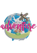 Adventure World Embroidery Design