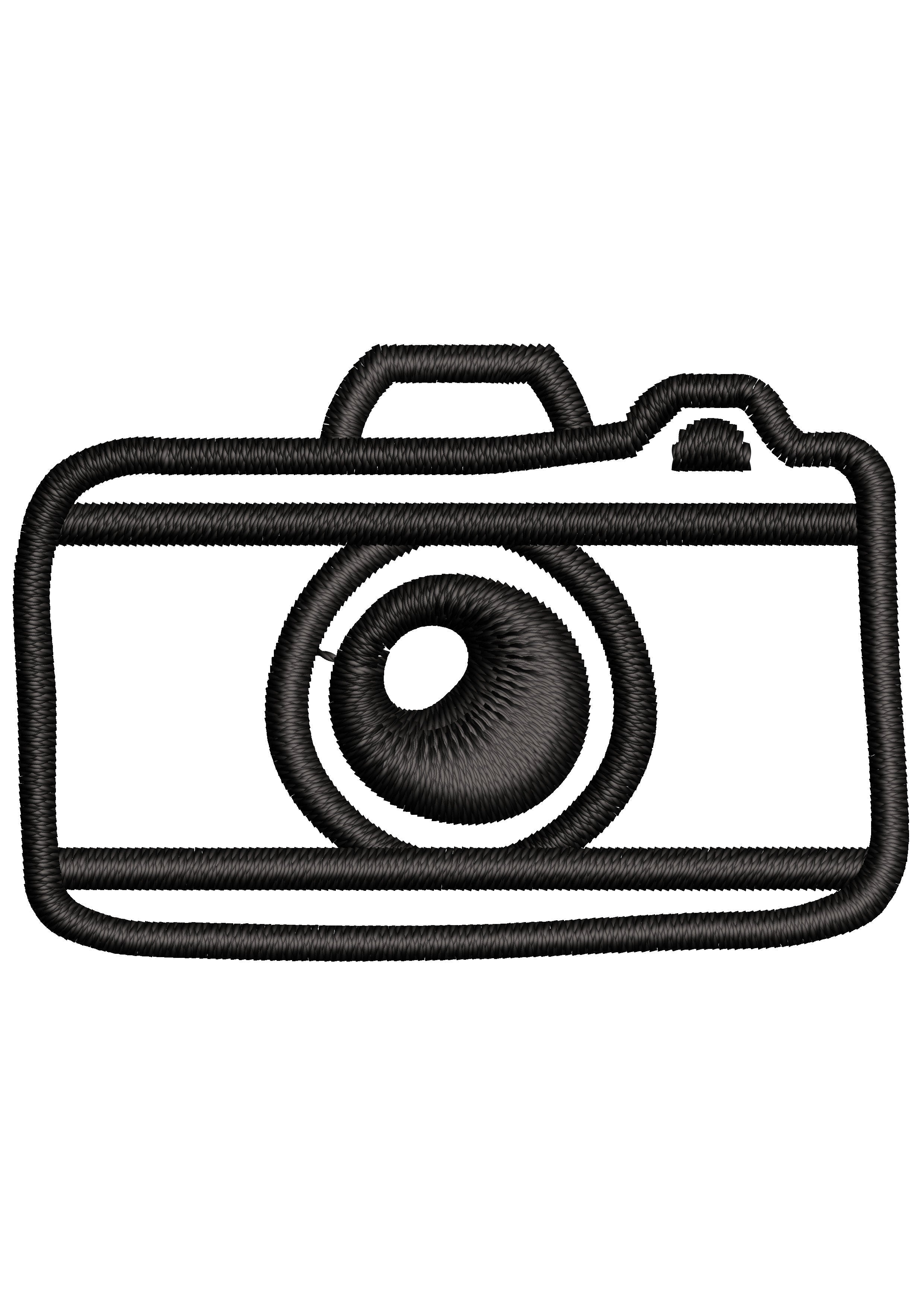 Camera Embroidery Design