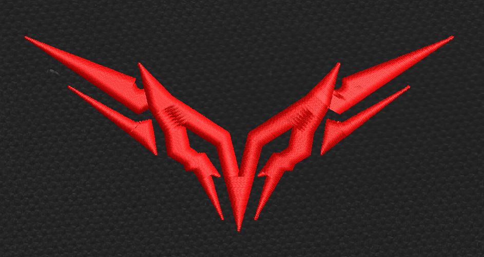 Crimson Blade Embroidery Design