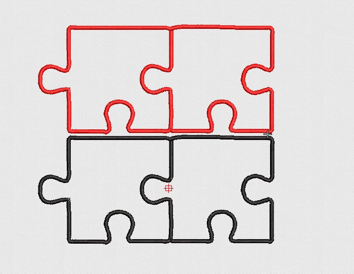 Puzzle Embroidery Design