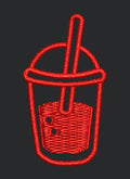 Red Juice Glass Embroidery Design
