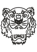 Cougar Head Embroidery Design
