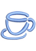 Cup Embroidery Design