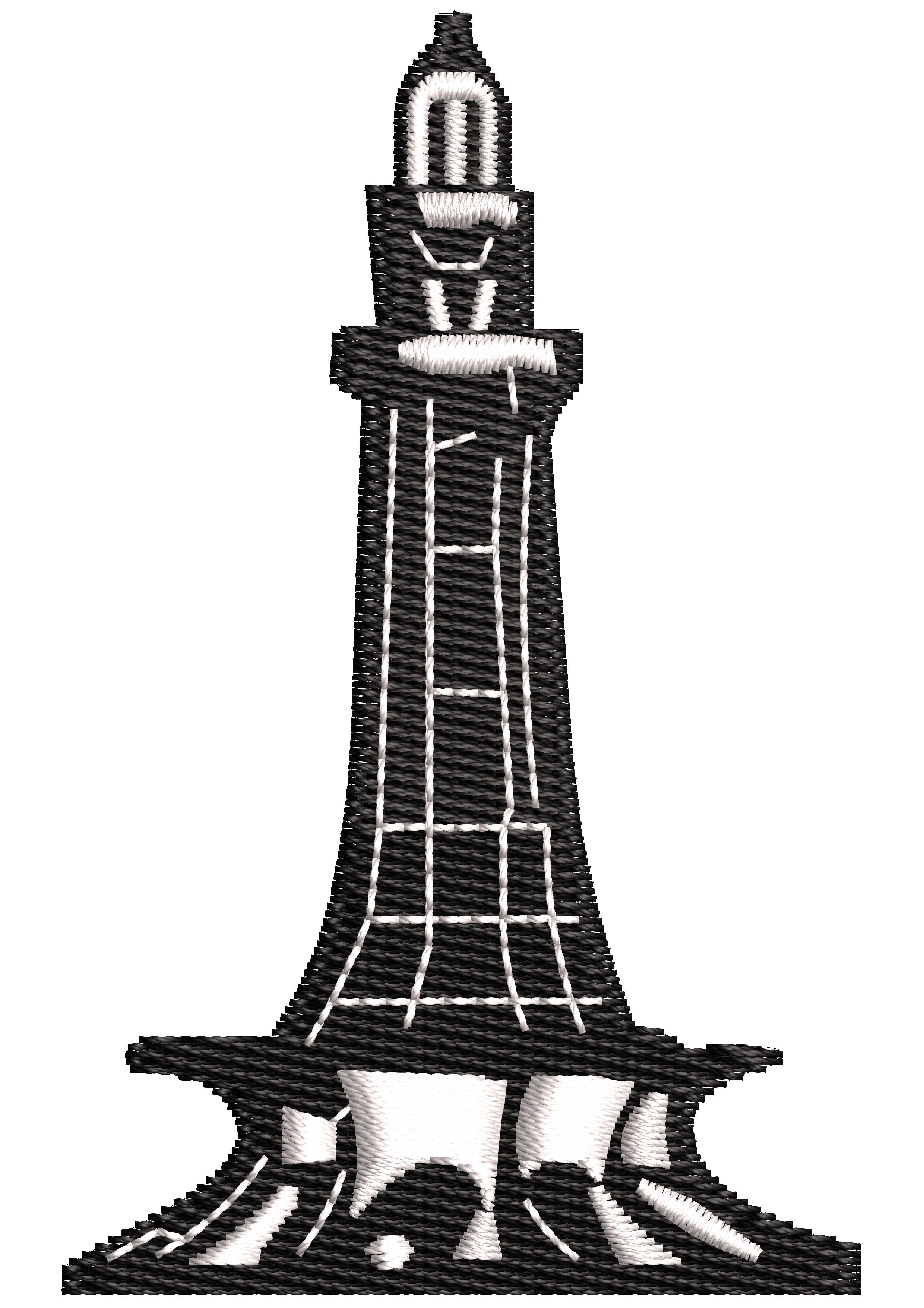 Minar Pakistan Embroidery Design