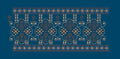 Scroll Medallion Lattice Panel Embroidery Design