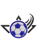 Football Star Embroidery Design