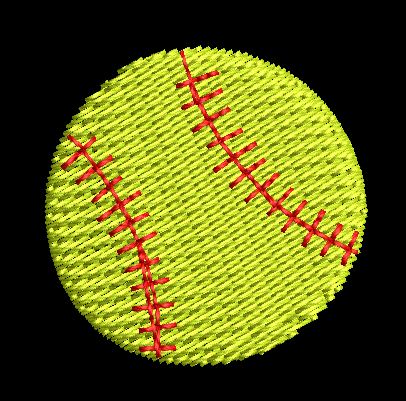 Tennis Ball Embroidery Design