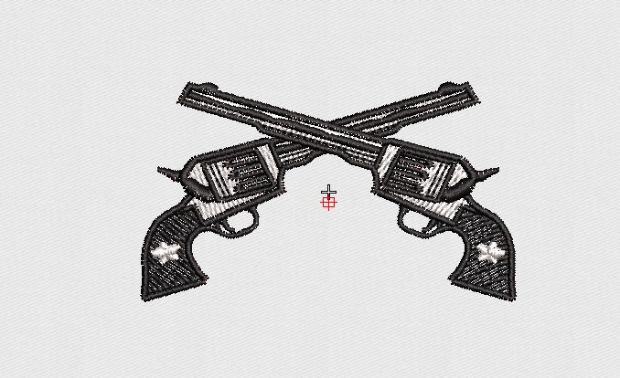 Guns Embroidery Design