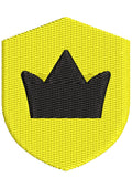 Gold Crown Embroidery Design