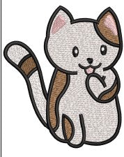 Cat Embroidery Design