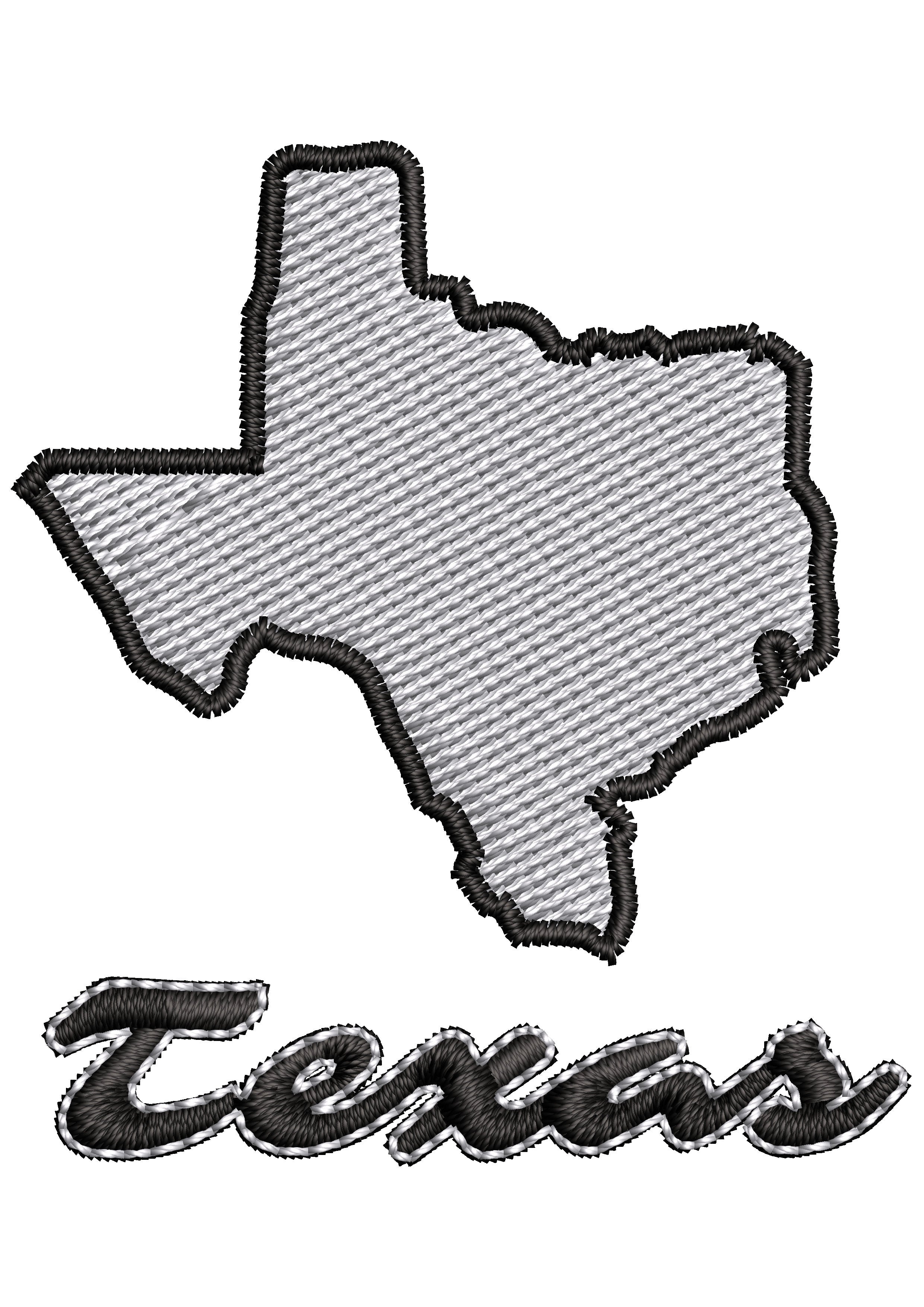 Texas Embroidery Design