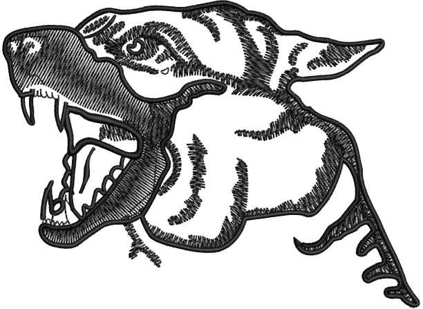 Dog Embroidery Design