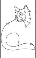 Cat Embroidery Design