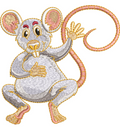 Rat Embroidery Design
