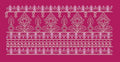 Floral Tree Multi Tier Border Embroidery Design