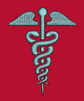 Medical Snake Embroidery Design