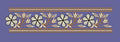 Floral Vine Border Embroidery Design