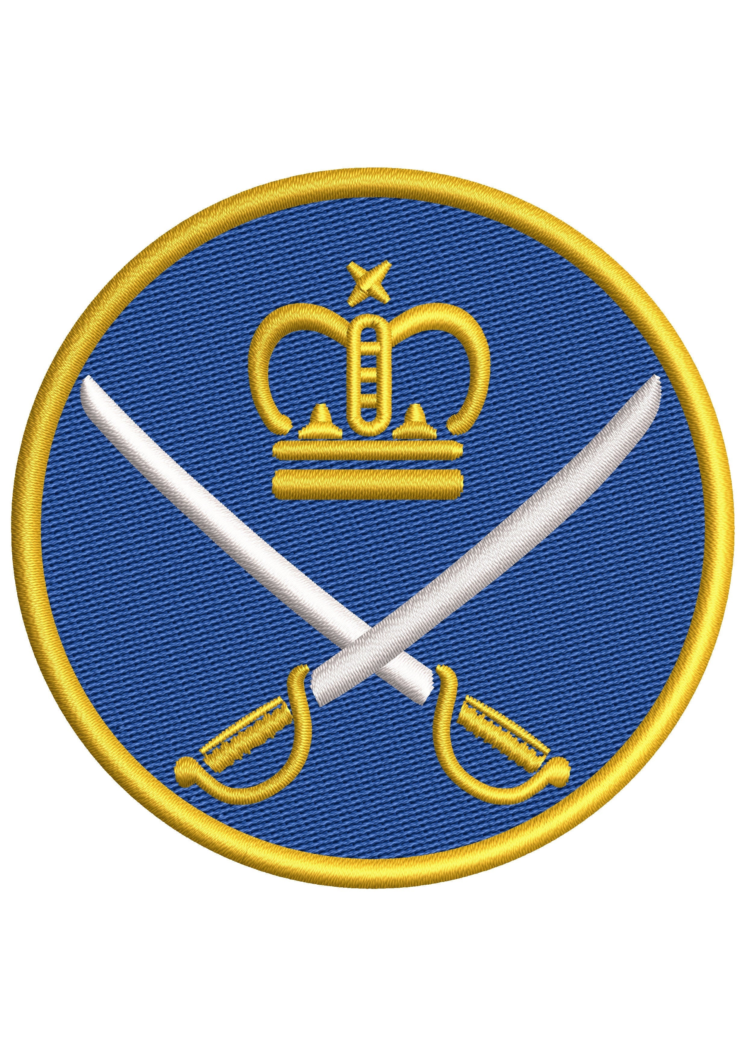 King Swords Embroidery Design